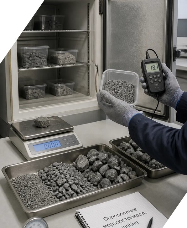 Определение морозостойкости щебня в Кирове от 3558 р. | ЭкспертизаРоссия